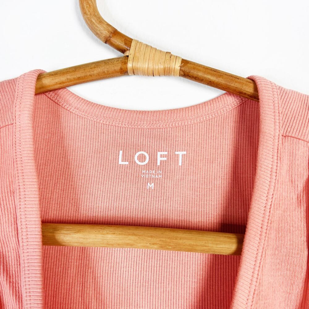 Loft Pink Tank Top Size Medium - Picture 3 of 6